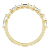 14K Yellow 3/8 CTW Natural Diamond Anniversary Band